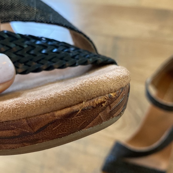 Toms Heels Sienna Ankle Strappy Cork Wedge Sandals 301215, Women’s size 10 - Picture 9 of 10